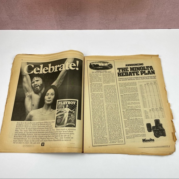 Vintage Rolling Stone Magazine Paul Simon Woody Allen July 1, 1976 - Picture 5 of 5